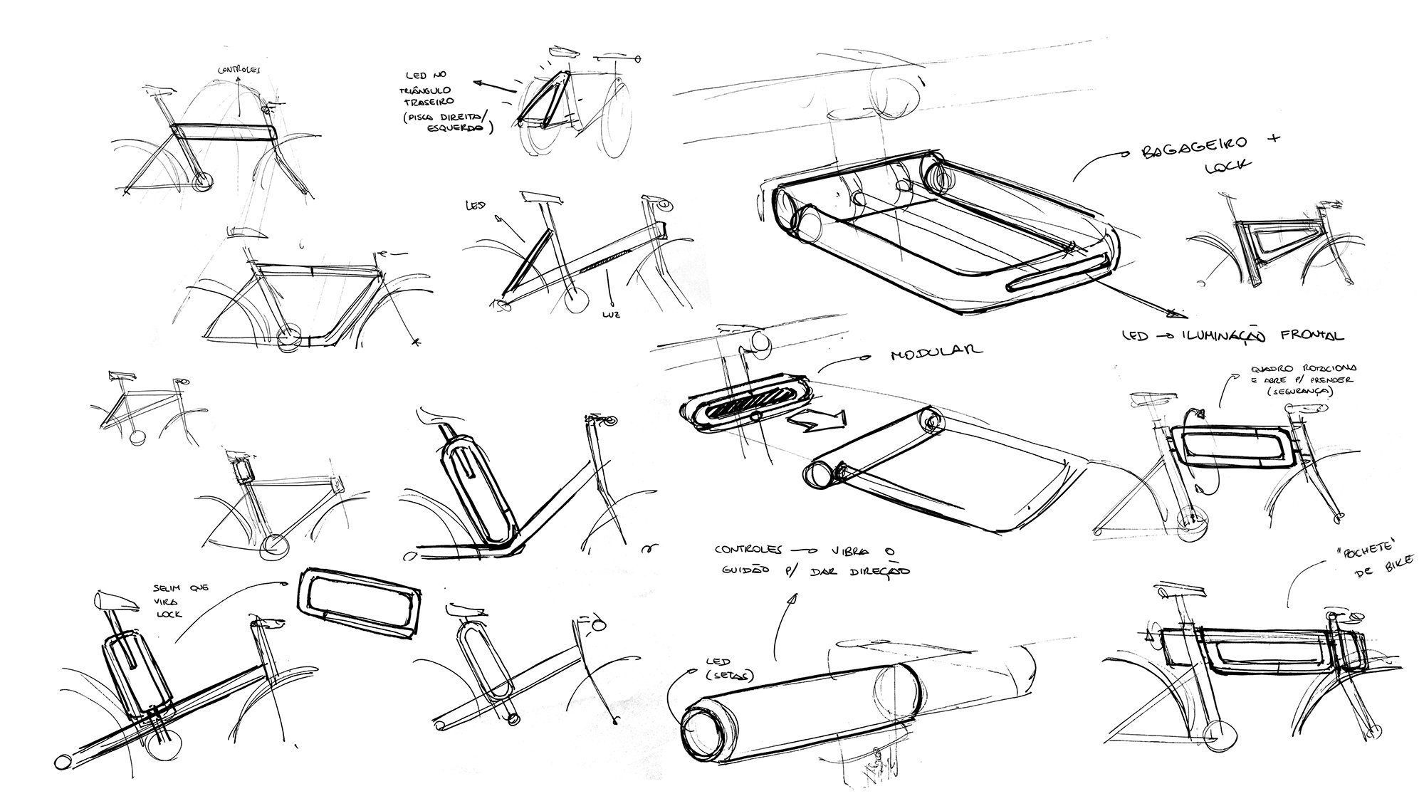 umabike. bicicleta bicycle sketches