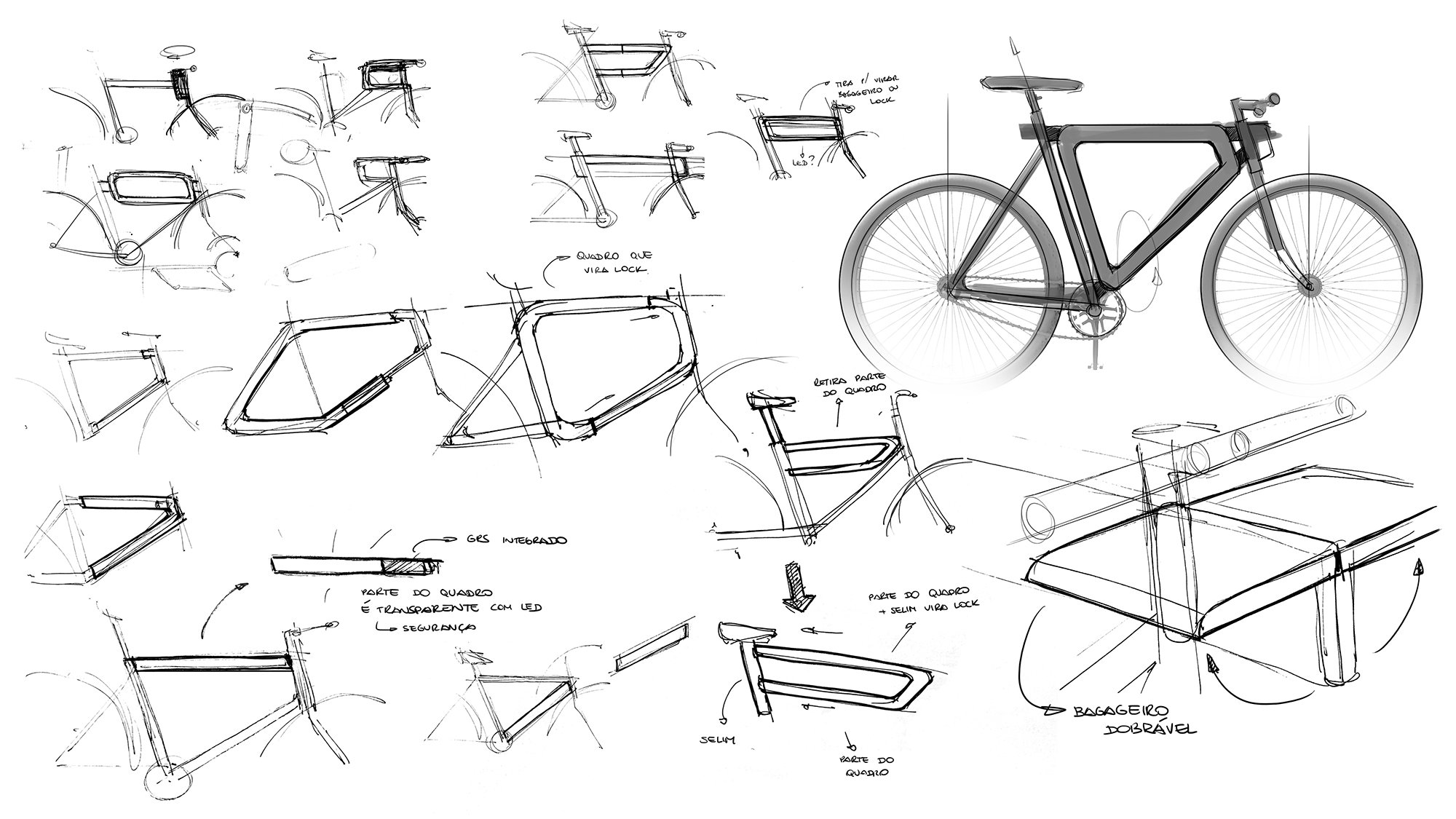 umabike. bicicleta bicycle sketches