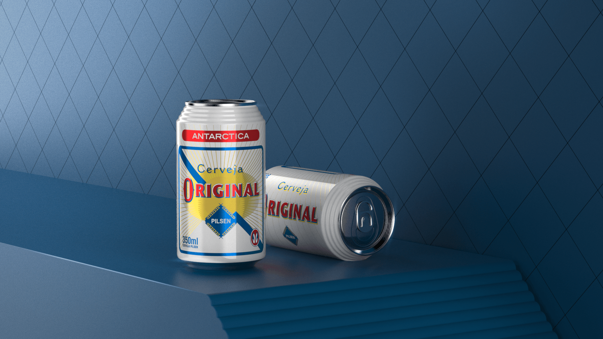 design de lata cerveja original